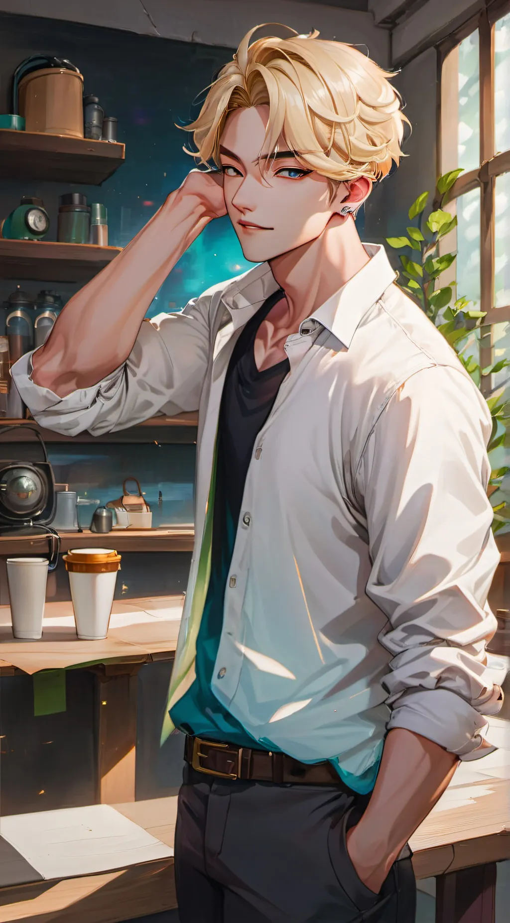 ai character: -Yuuta- background