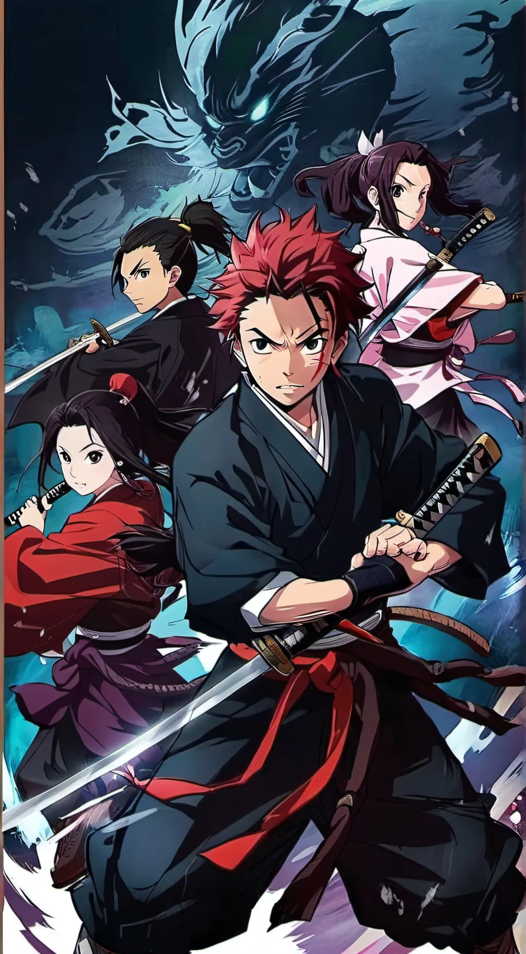 ai character: Demon Slayer  background