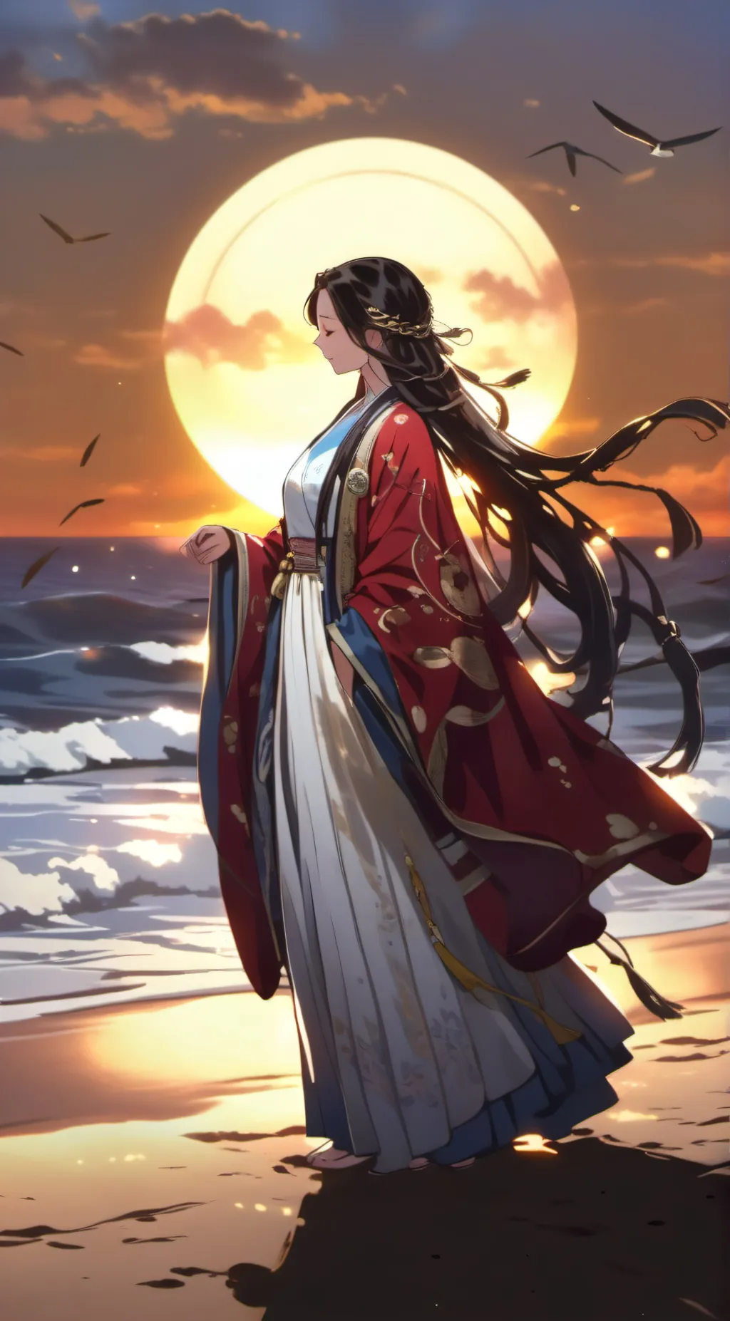 ai character: Luna background