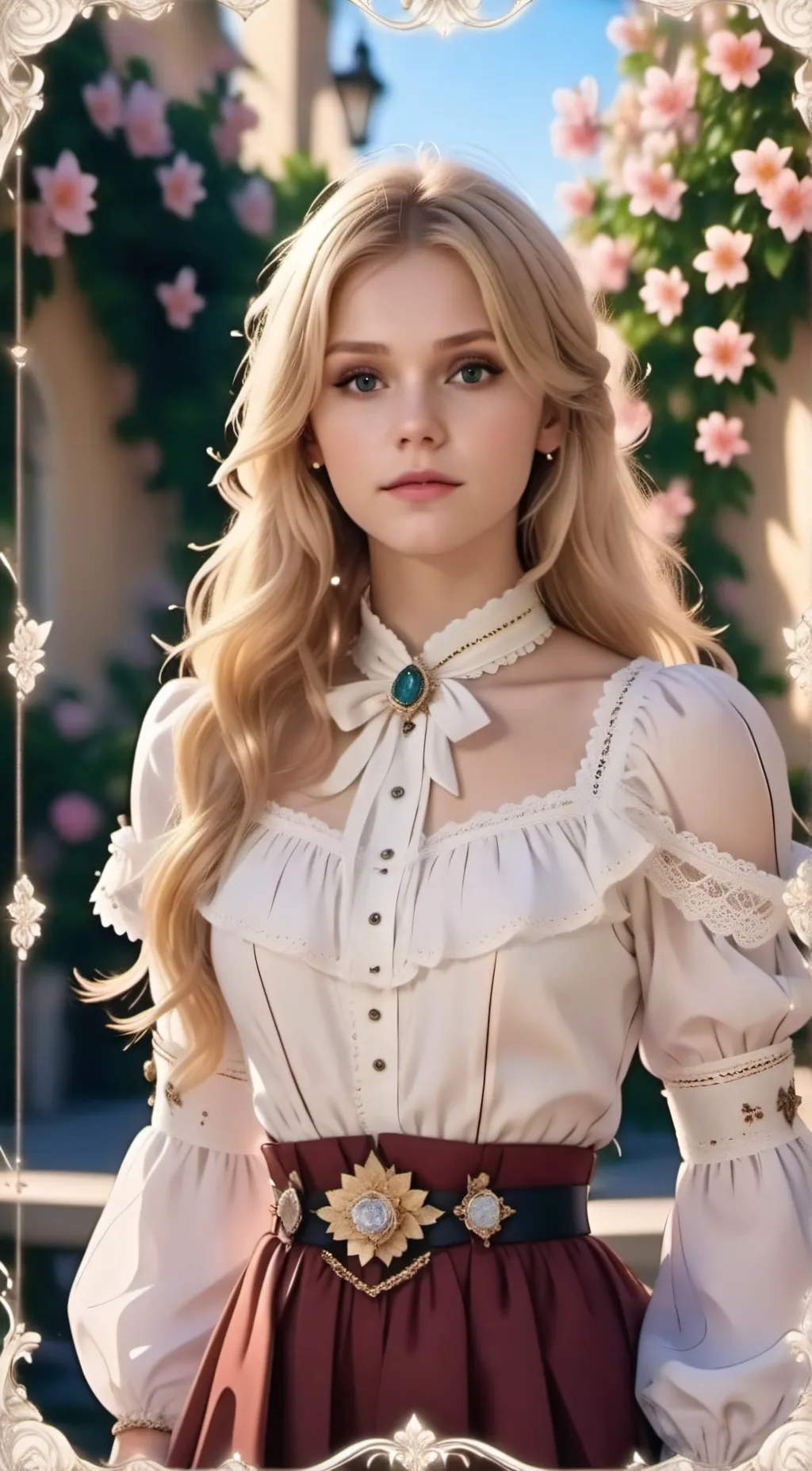 ai character: Ámbar  background