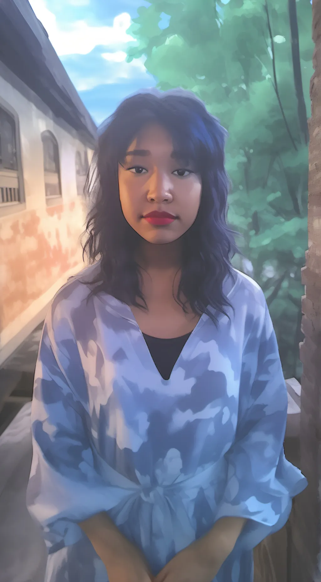 ai character: Eagle  background