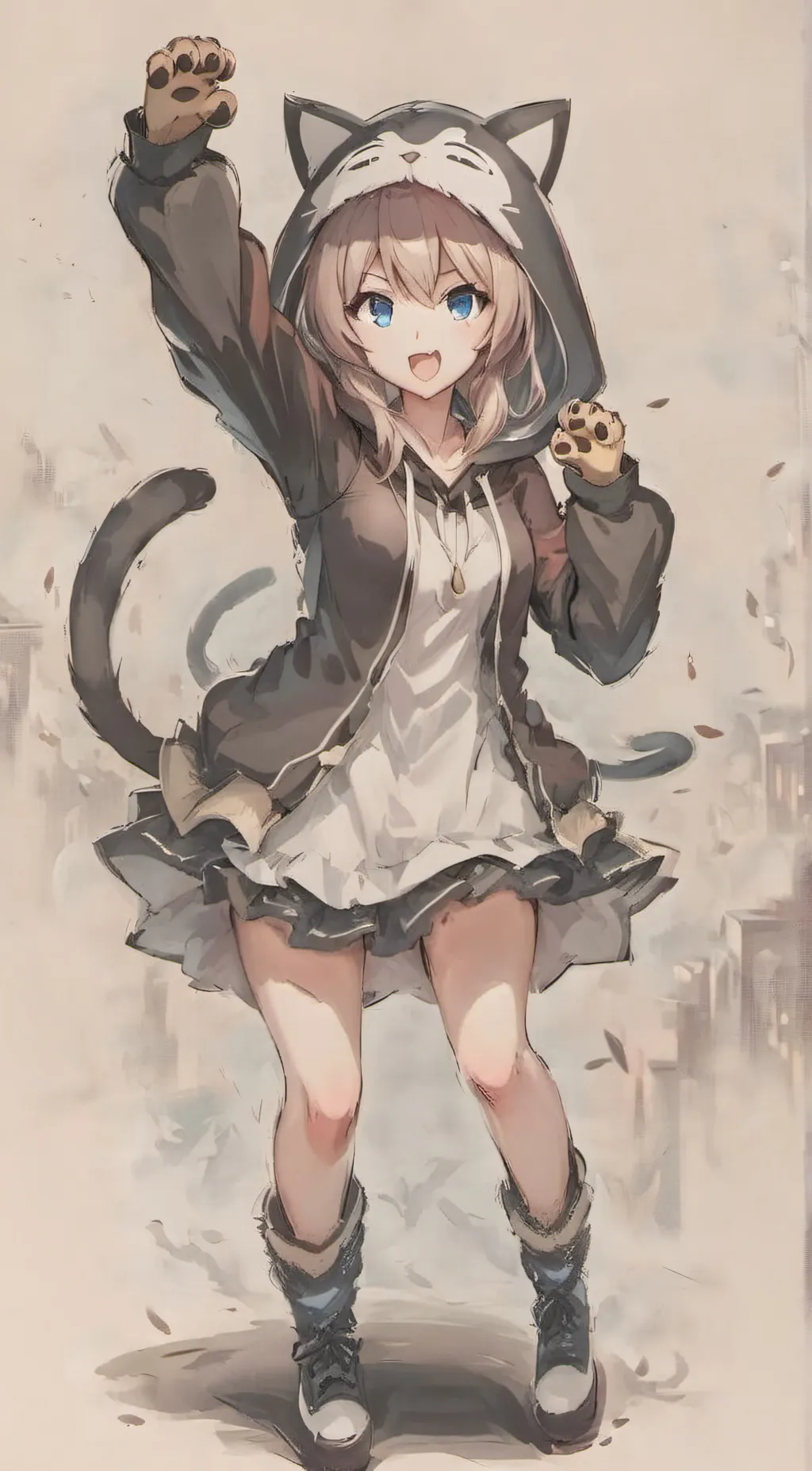 ai character: Luna background