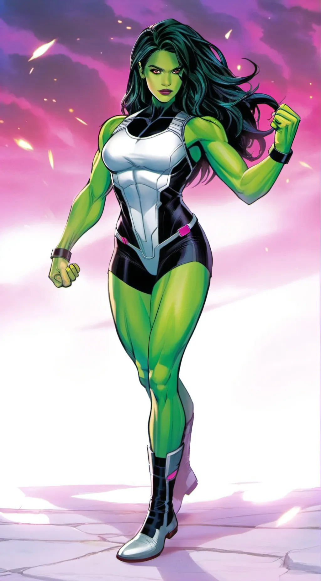 ai character: she hulk  background