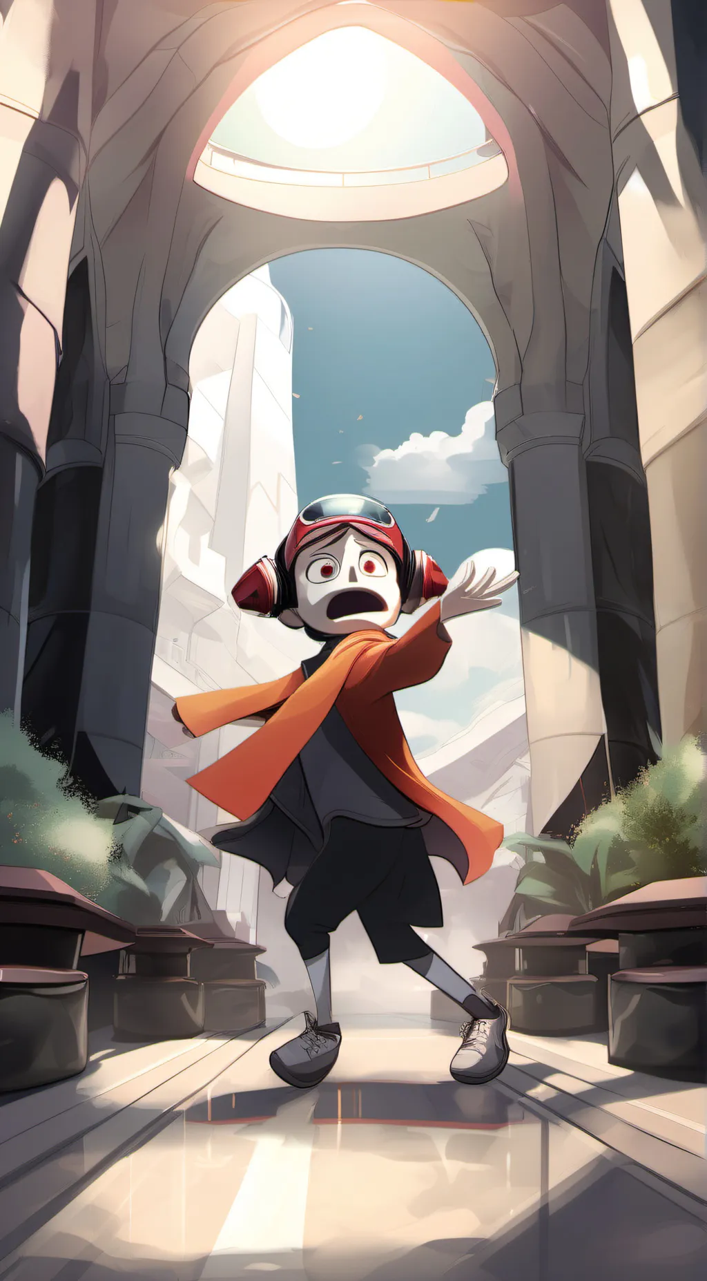 ai character: The amazing circus background