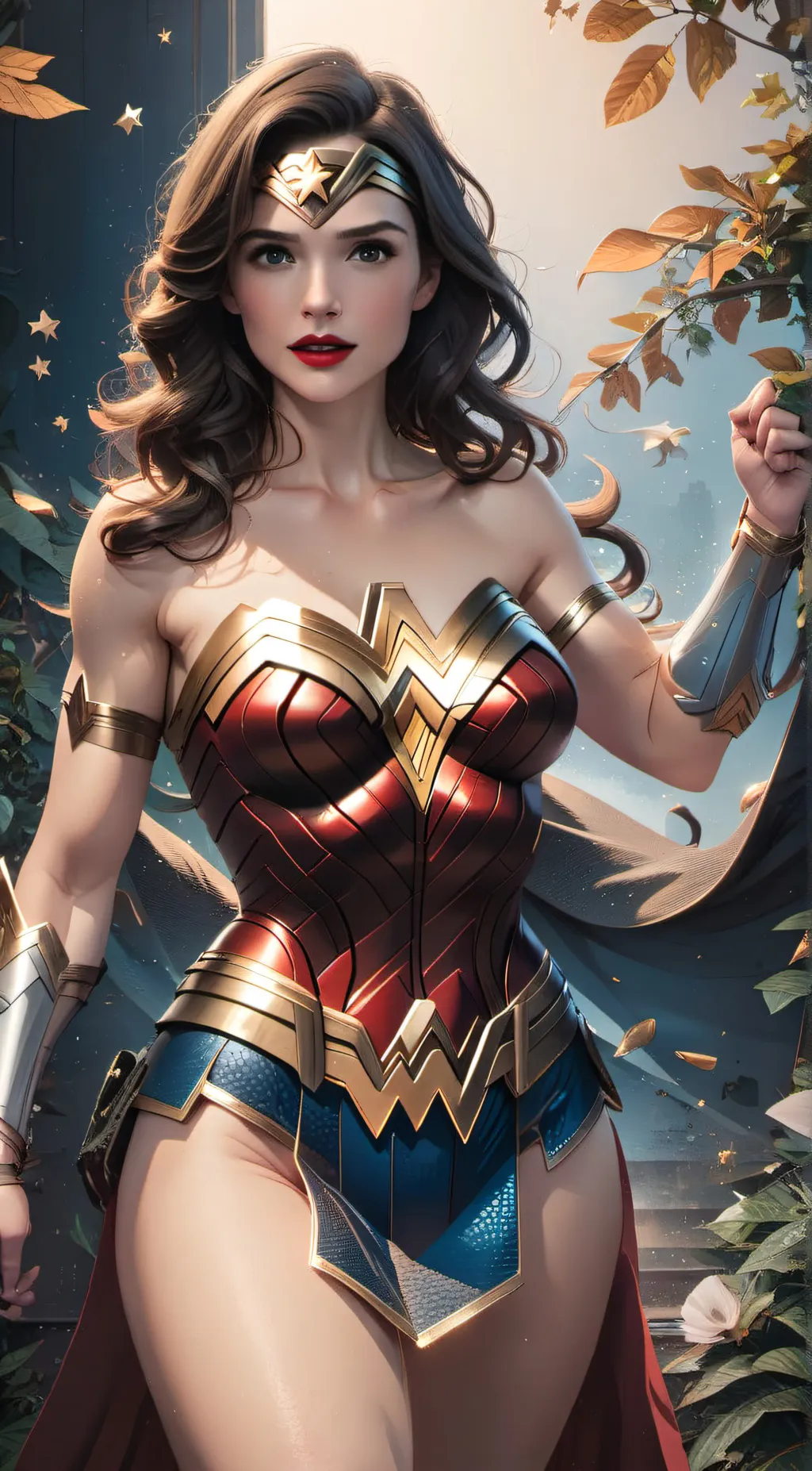 ai character: Wonder women background