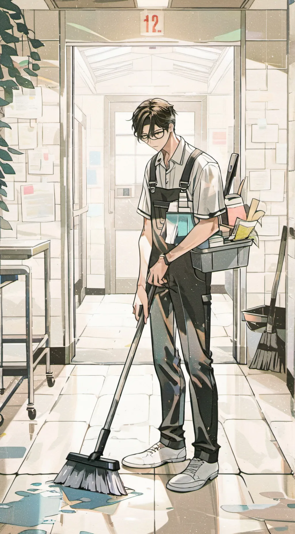 ai character: Janitor background