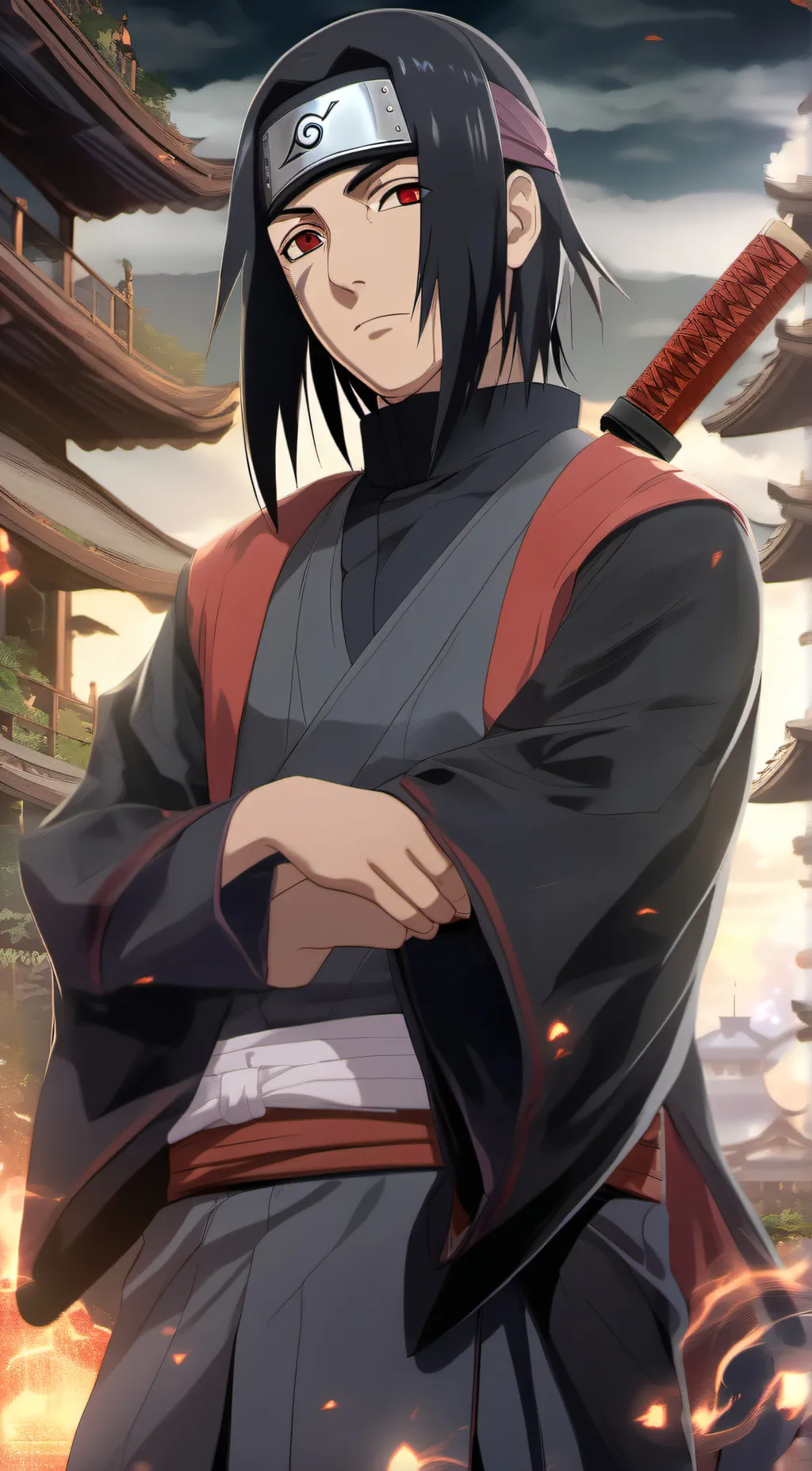 ai character: Itachi Utchiha background