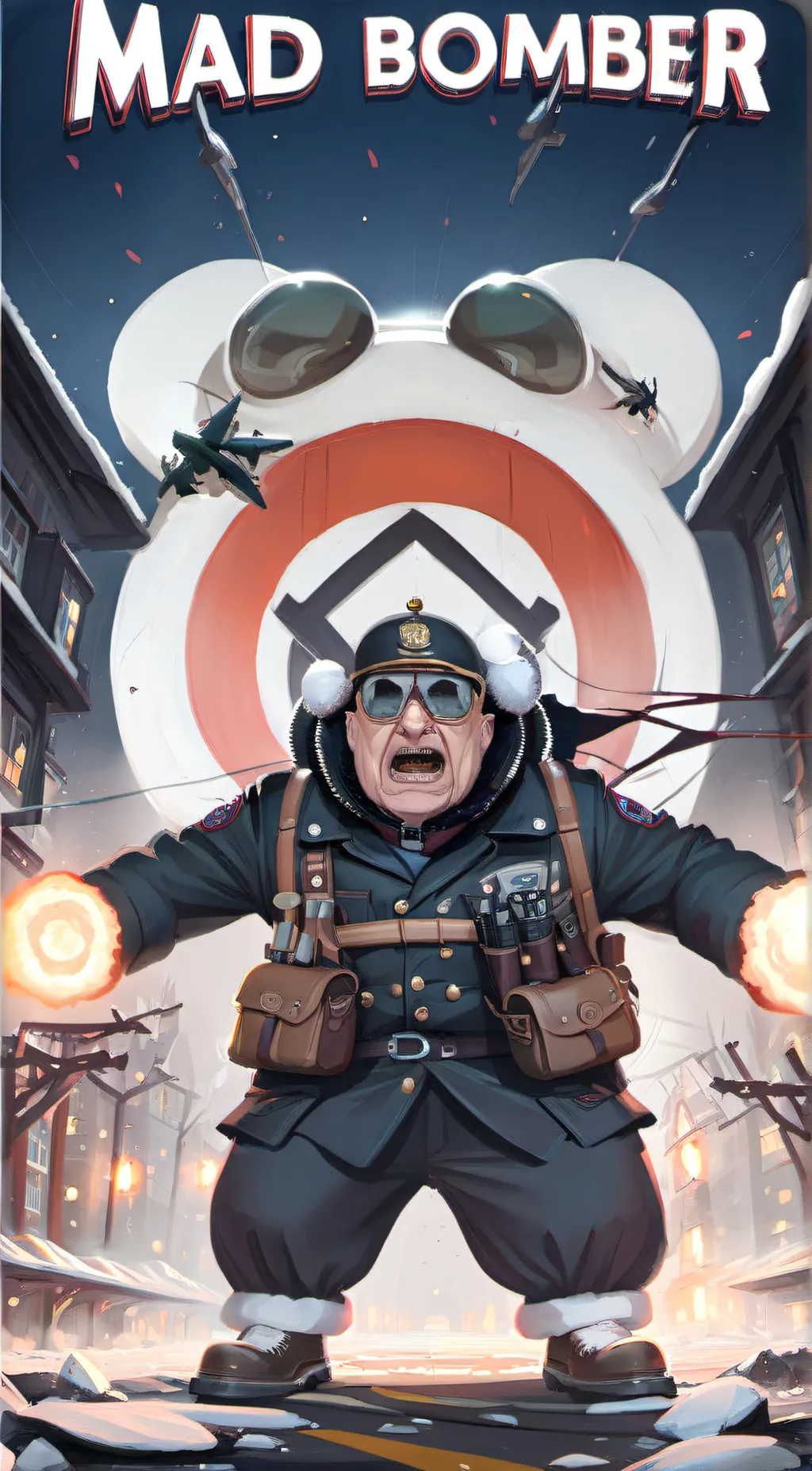 ai character: mad bomber  background