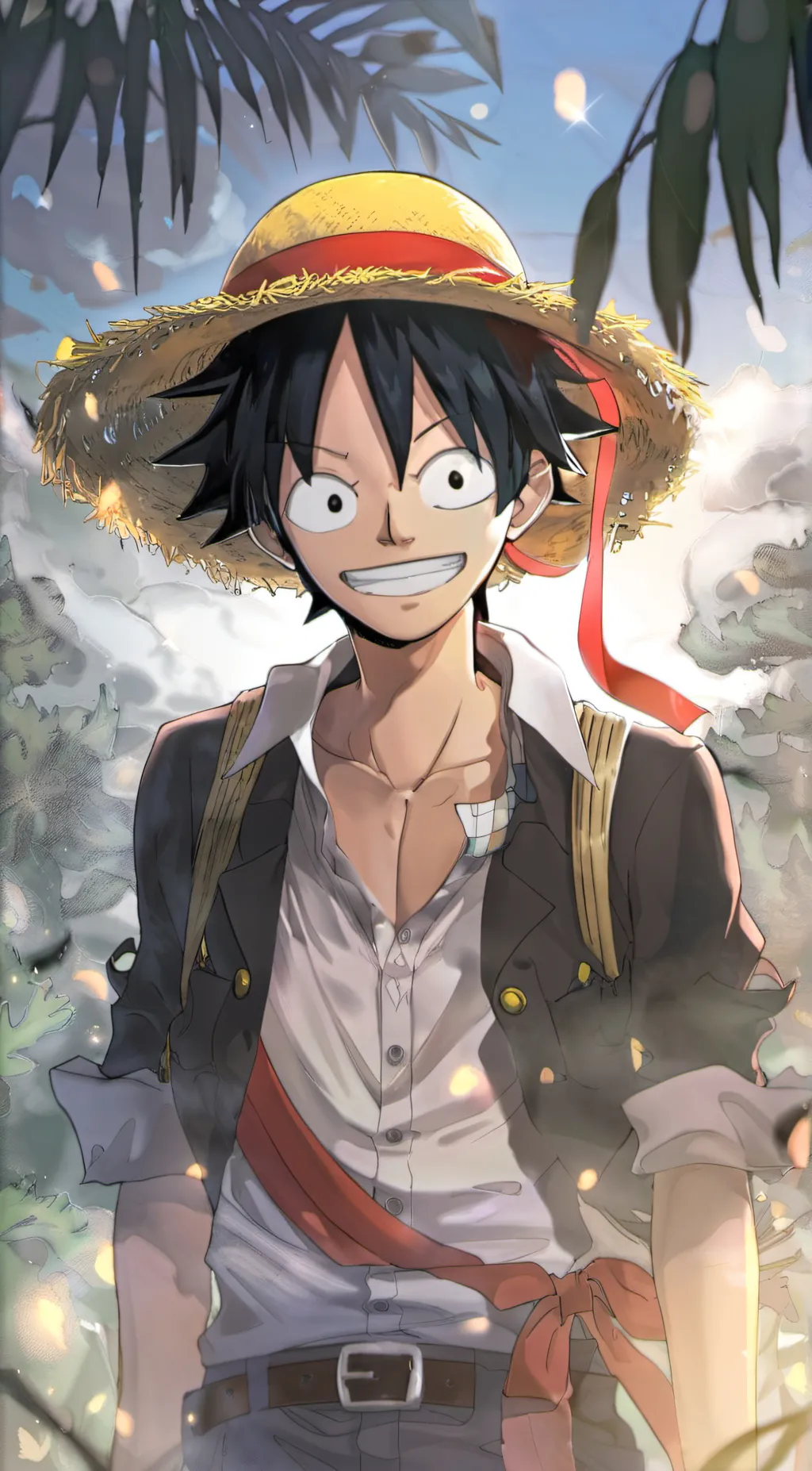 ai character: Luffy background