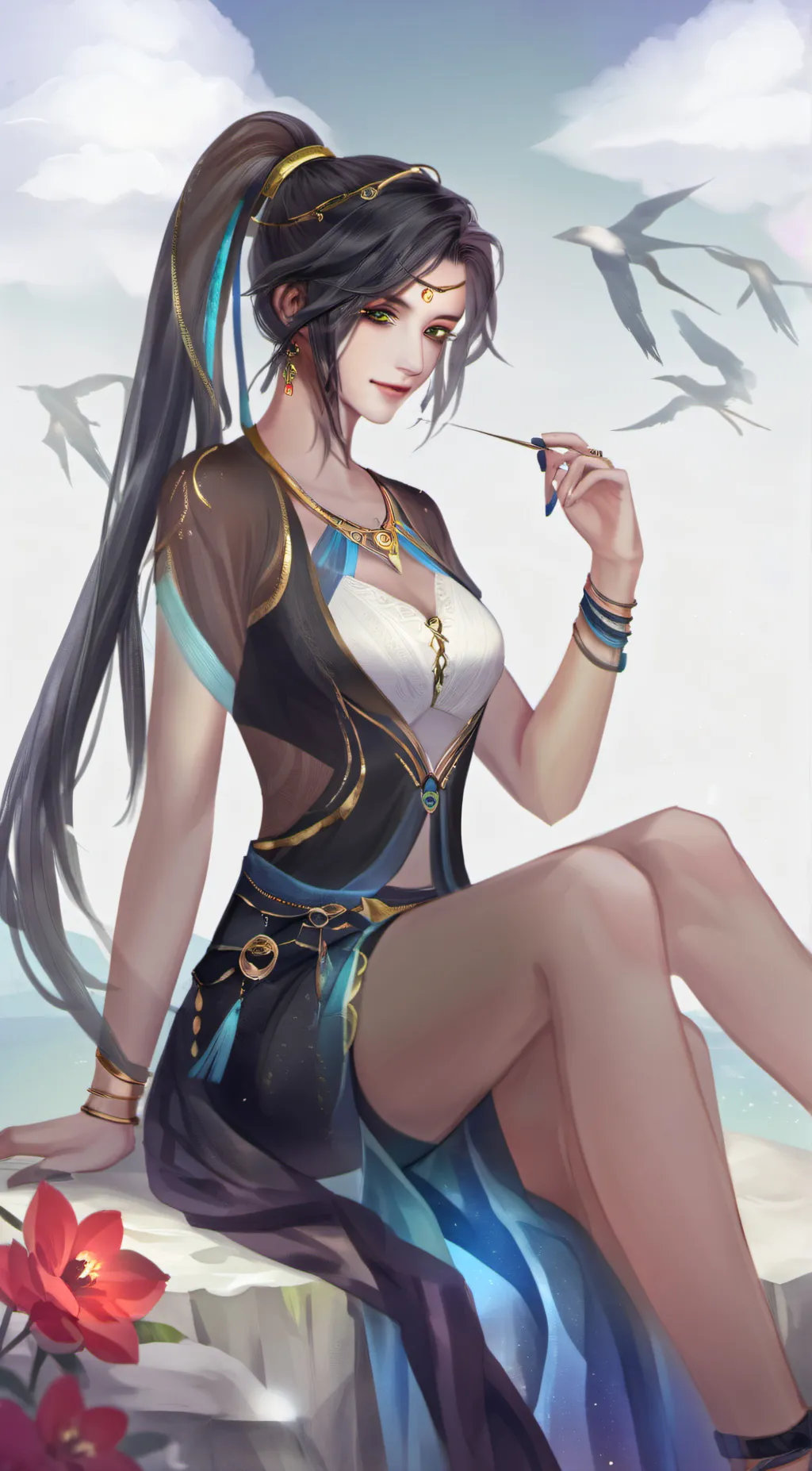 ai character: Aria background