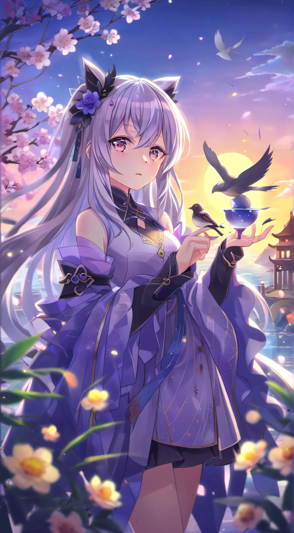 ai character: 刻晴 background