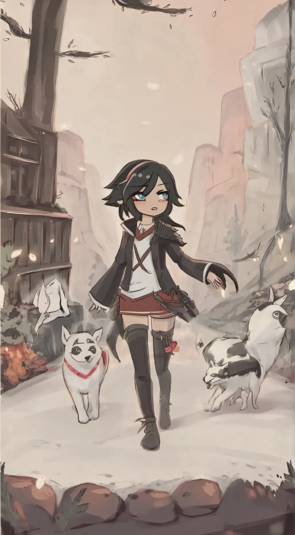 ai character: Yaki  background