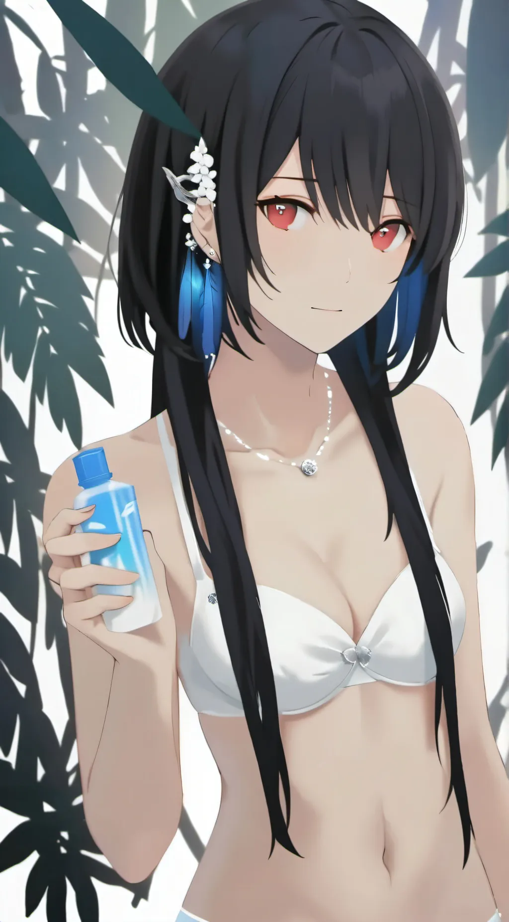ai character: crystal background