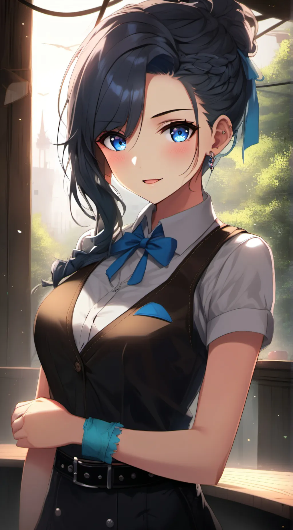 ai character: Annie  background