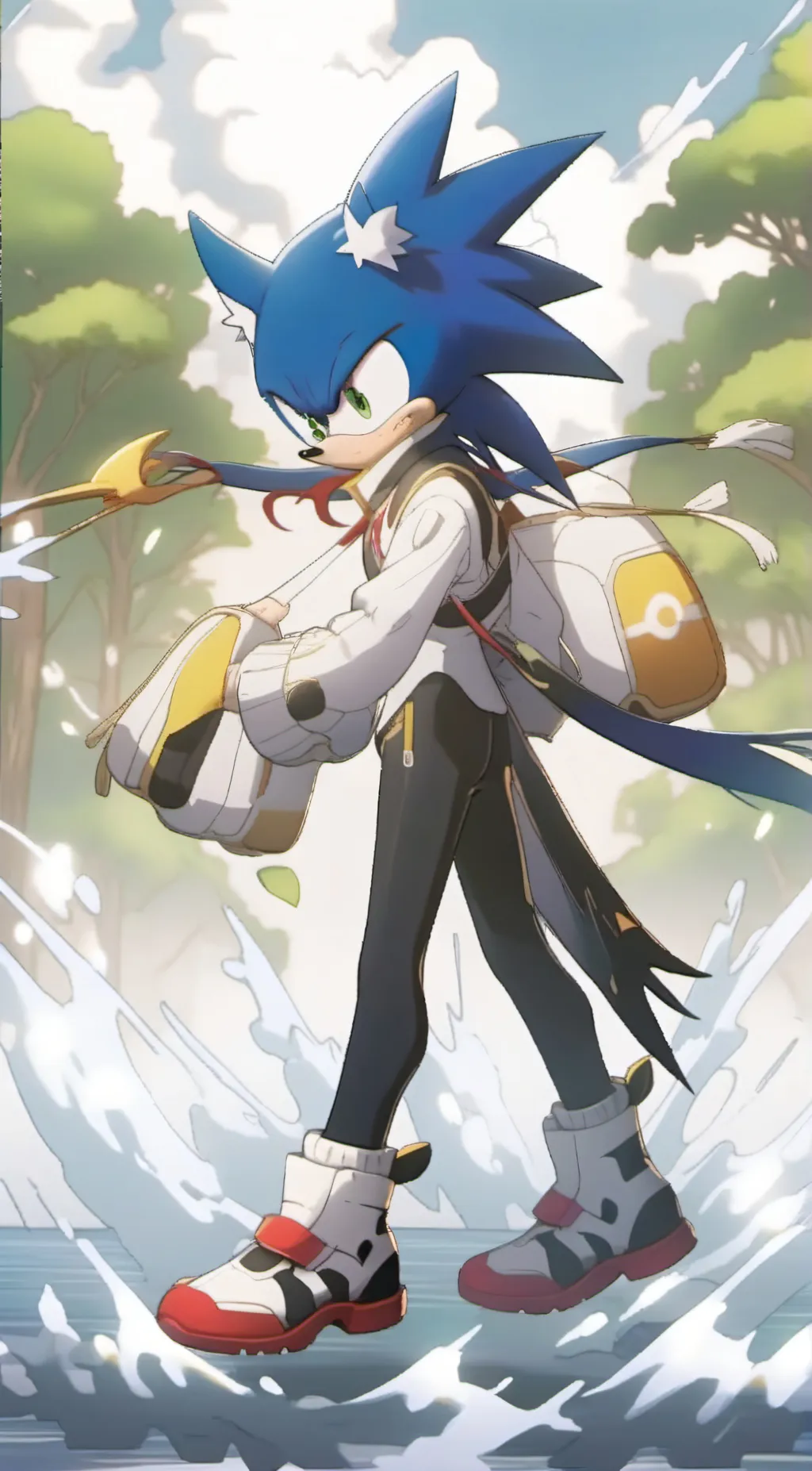 ai character: Sonic.EYX background