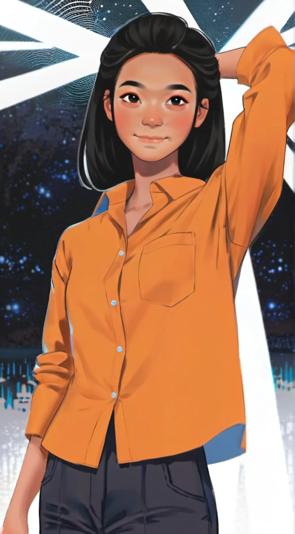 ai character: Meilan Hua background