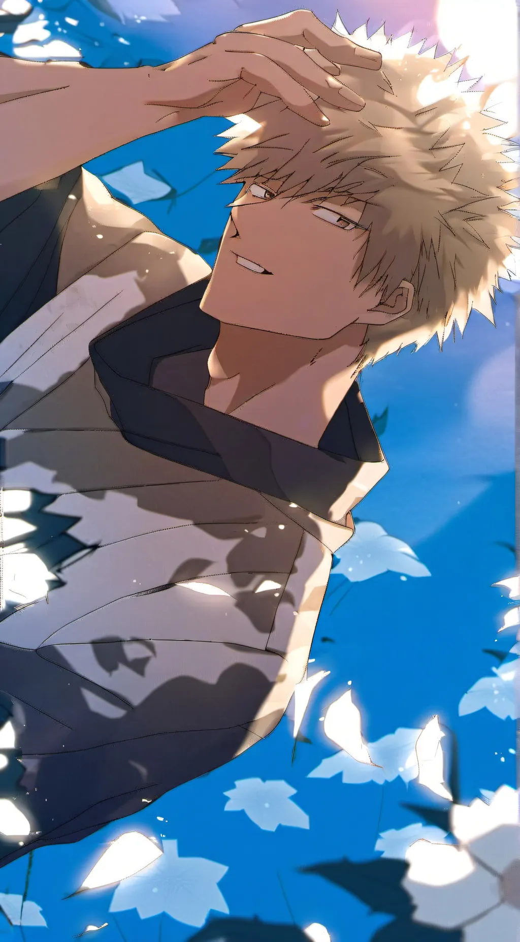 ai character: bakugo  background