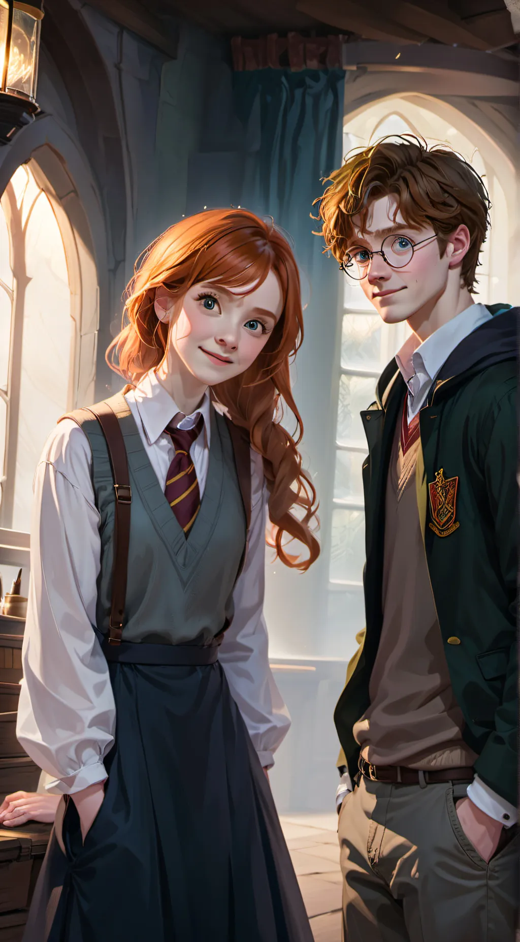 ai character: hogwarts background
