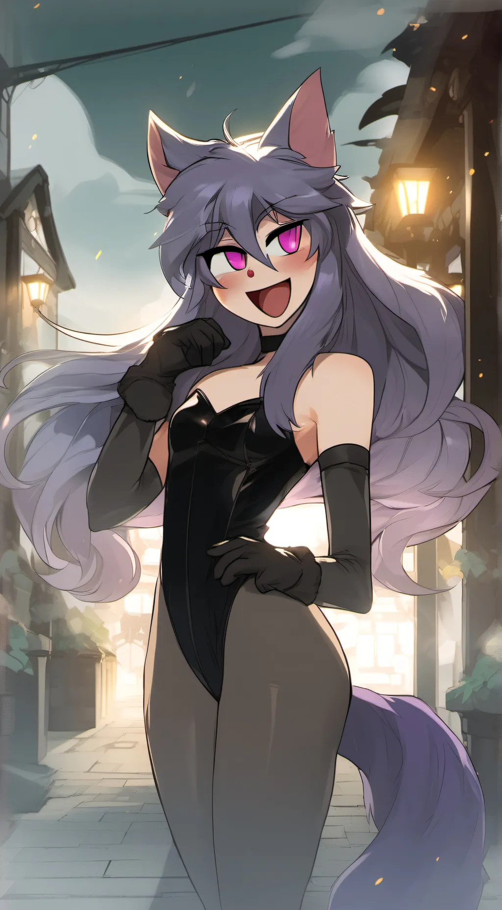 ai character: cat nap  background