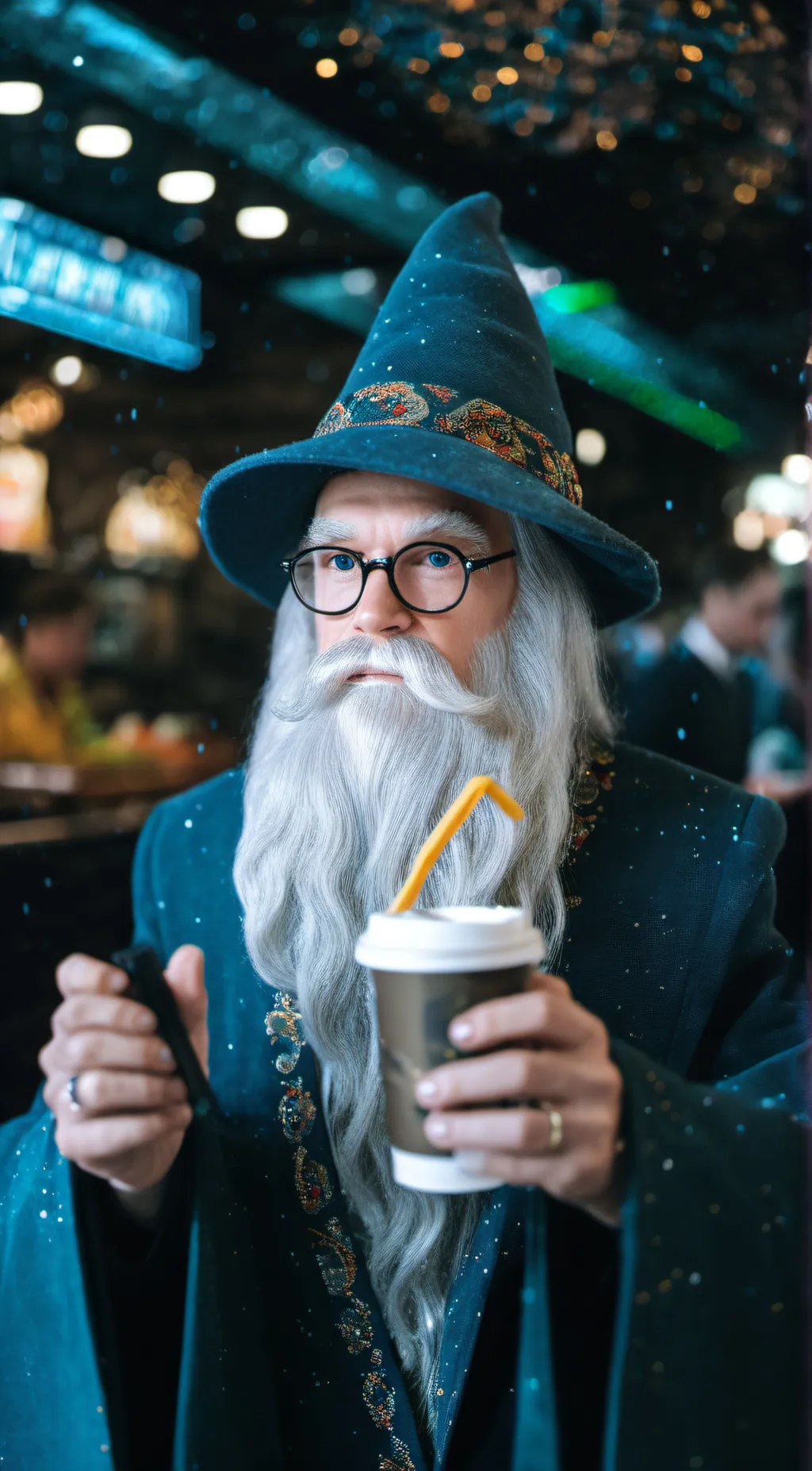 ai character: A.I Wizard  background