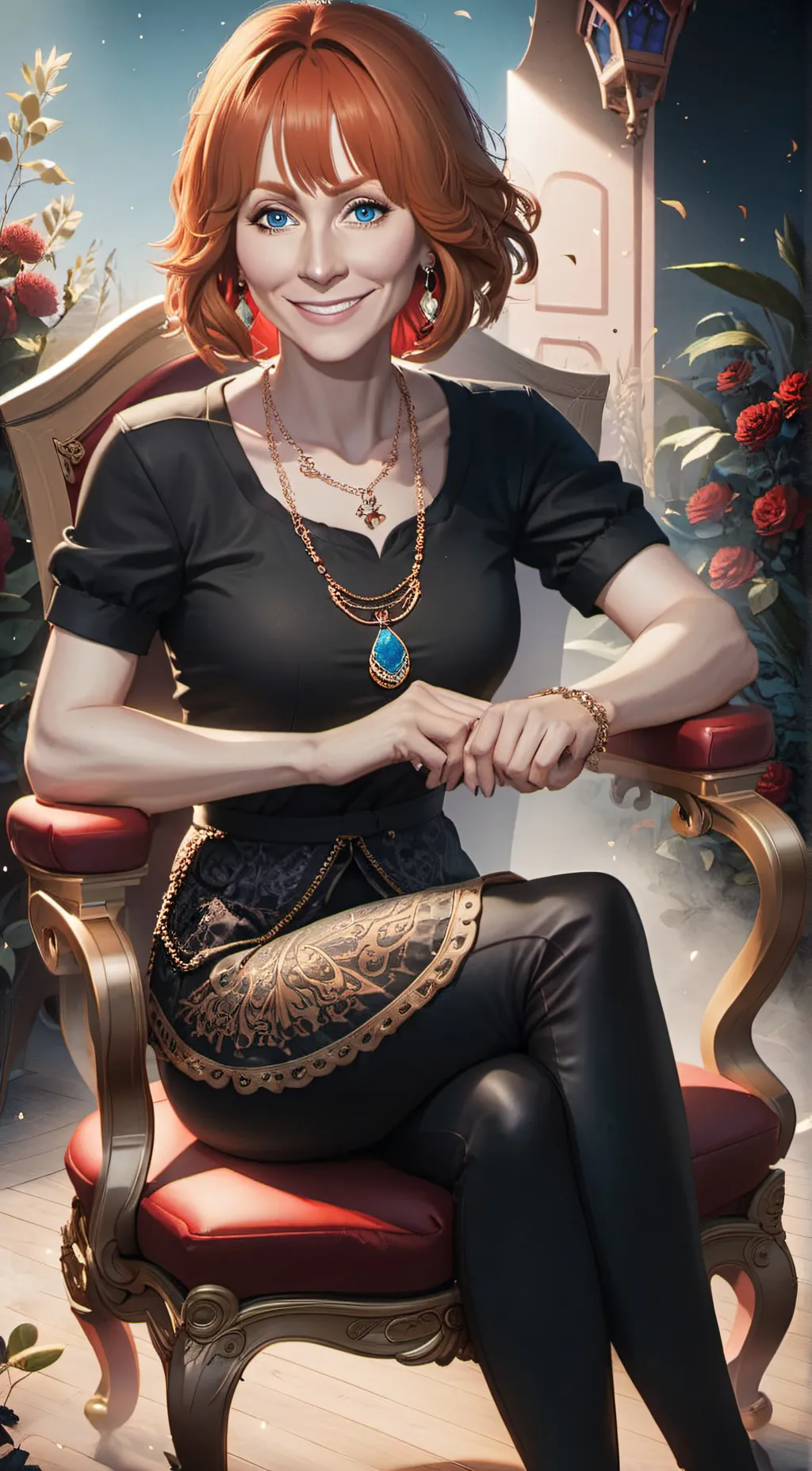 ai character: Reba Macentire background