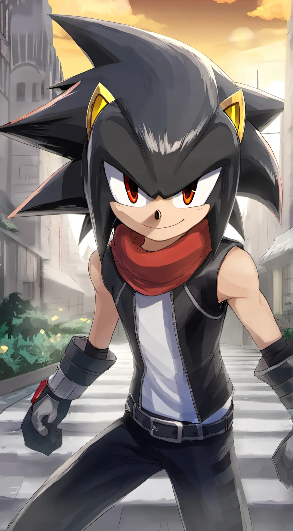 ai character: Shadow  background