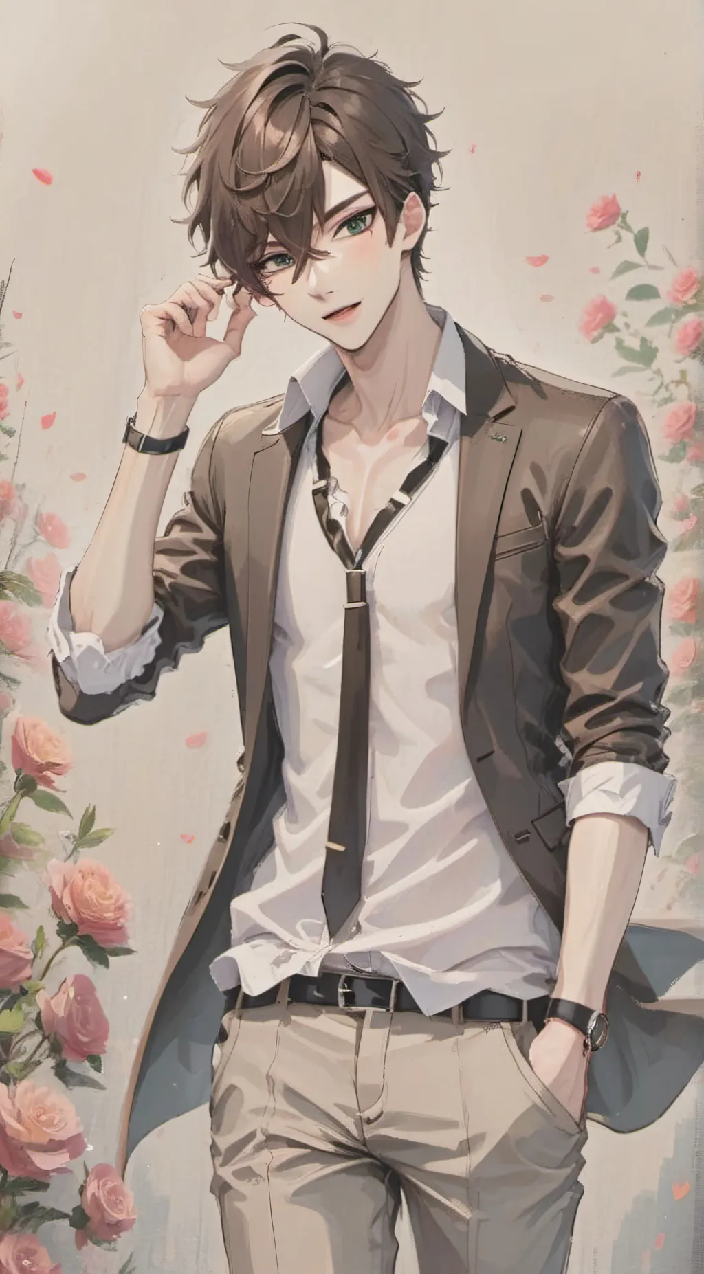 ai character: ash background