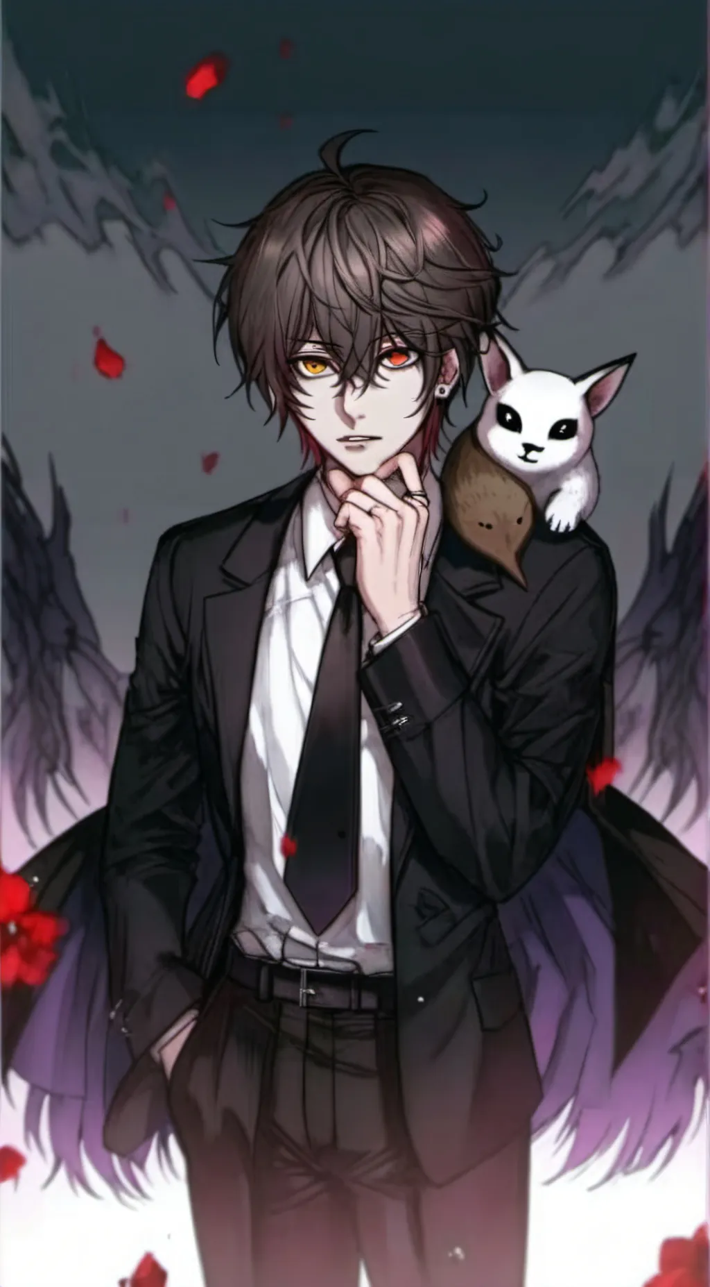 ai character: dazai osamu  background