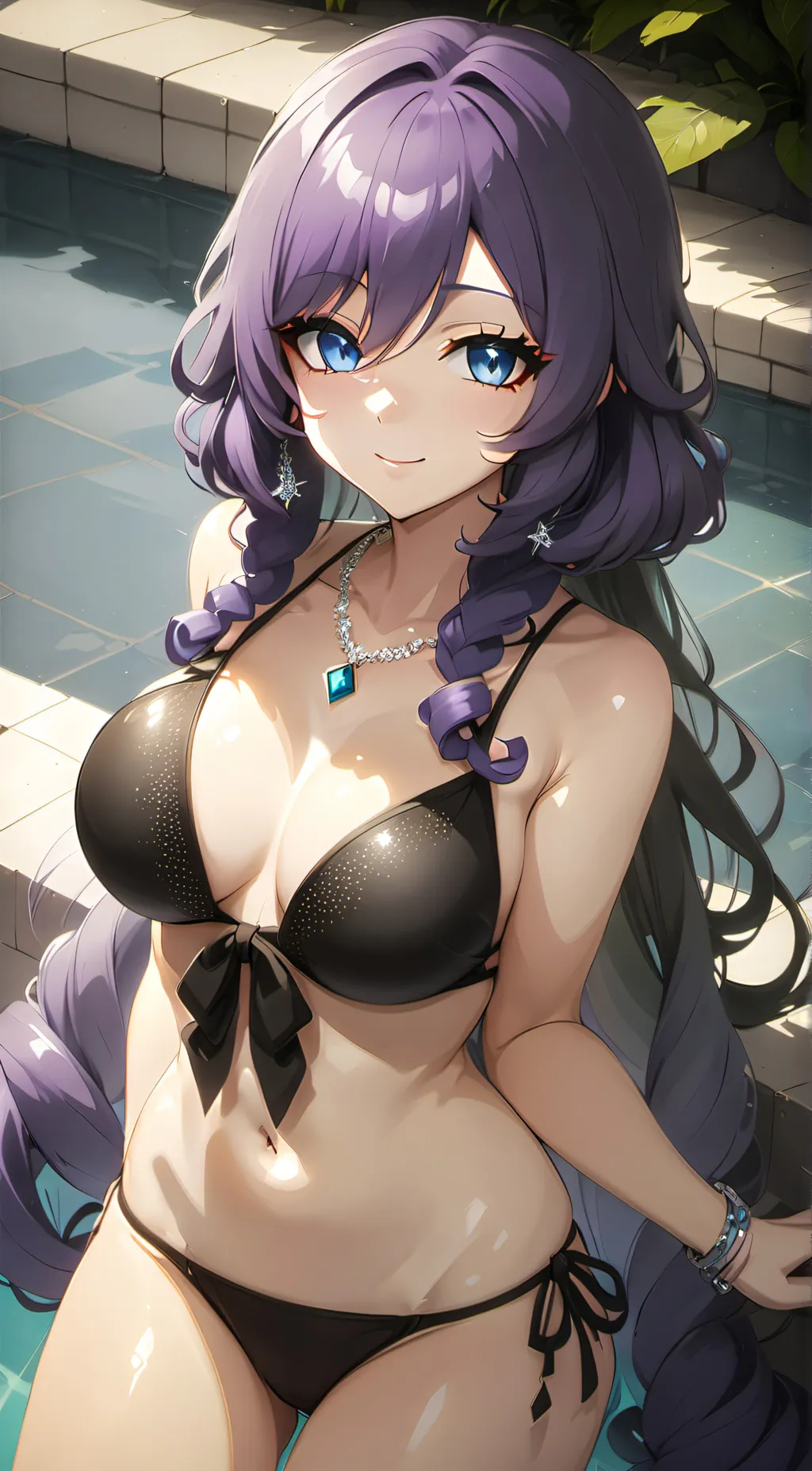 ai character: Rarity~💜 background
