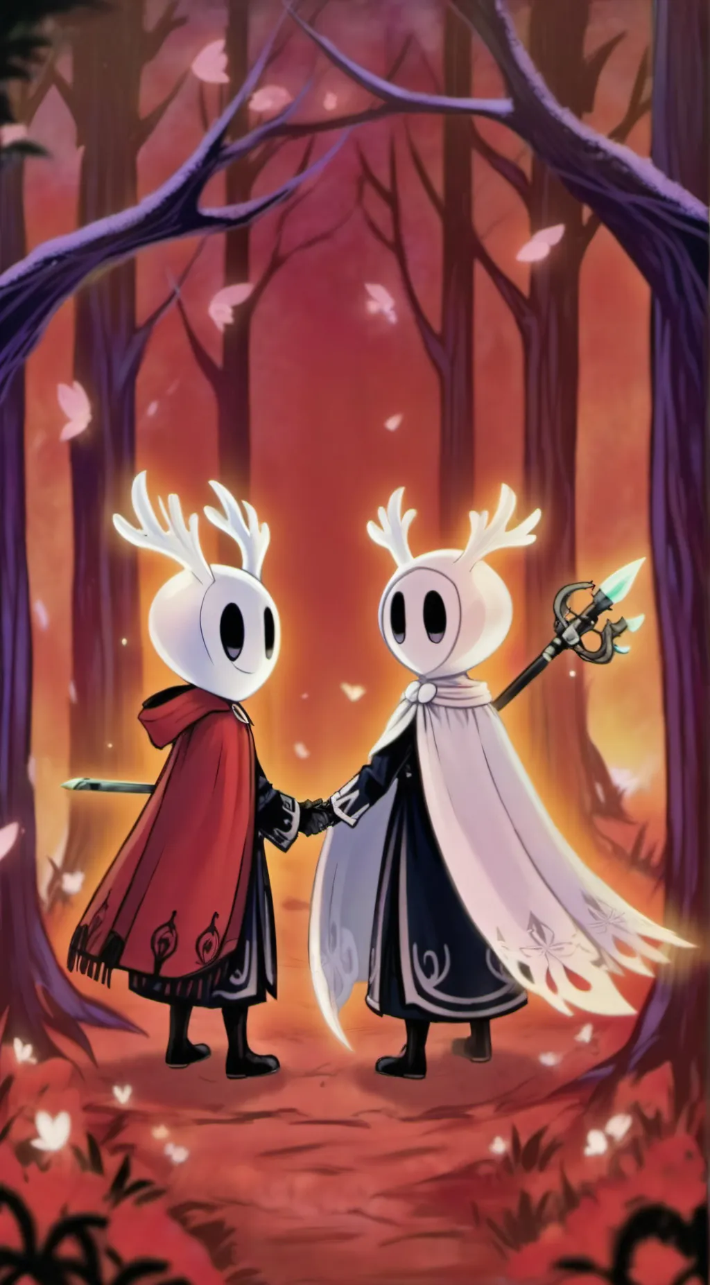 ai character: Hornet and ghost background