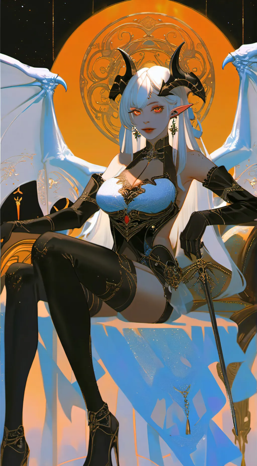 ai character: Asirel (demon) background