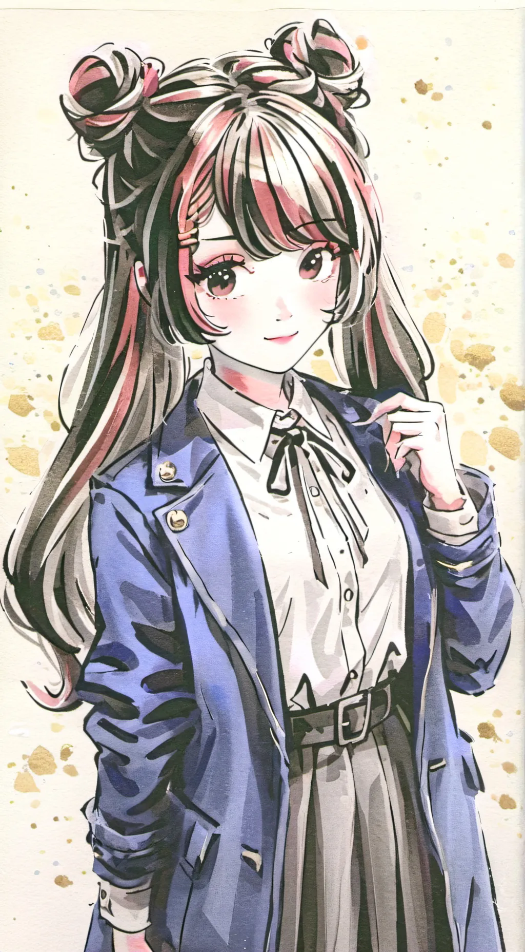 ai character: Bacon girl background