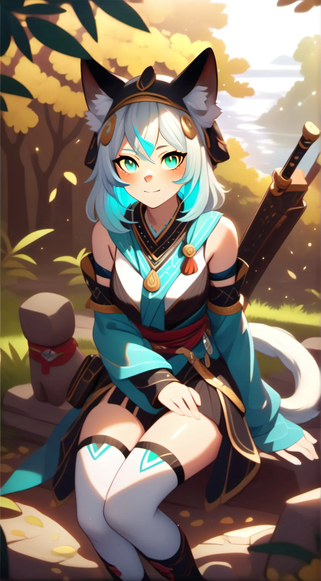 ai character: Luna background
