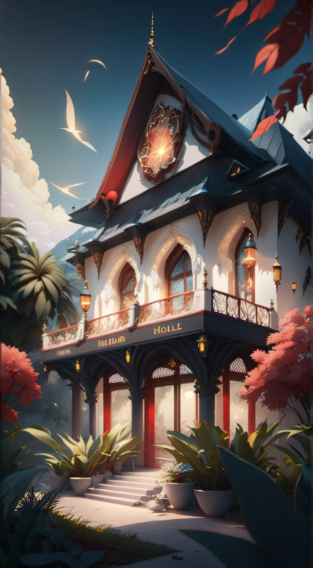 ai character: Hasbin hotel  background