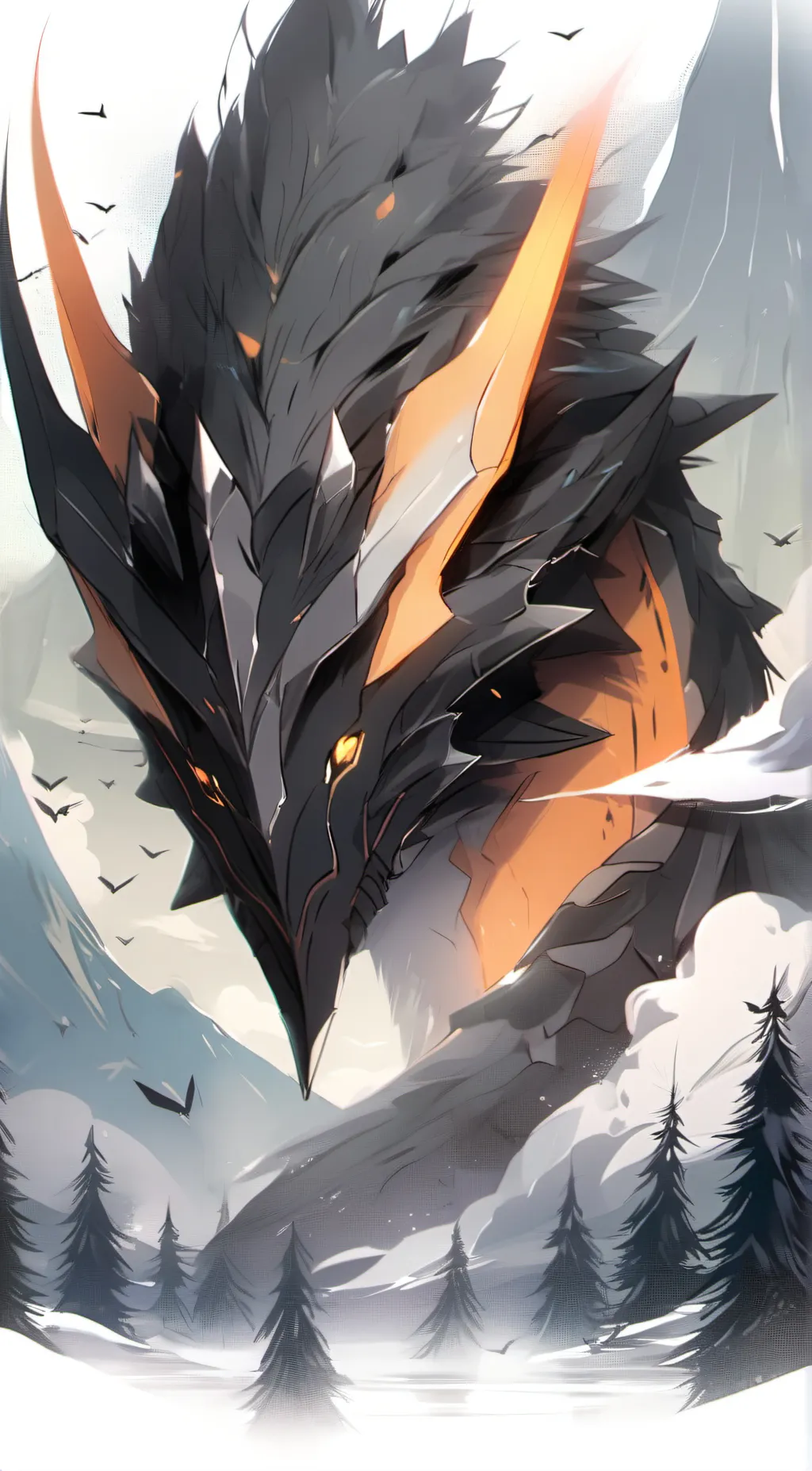 ai character: The VoicesC Orange background