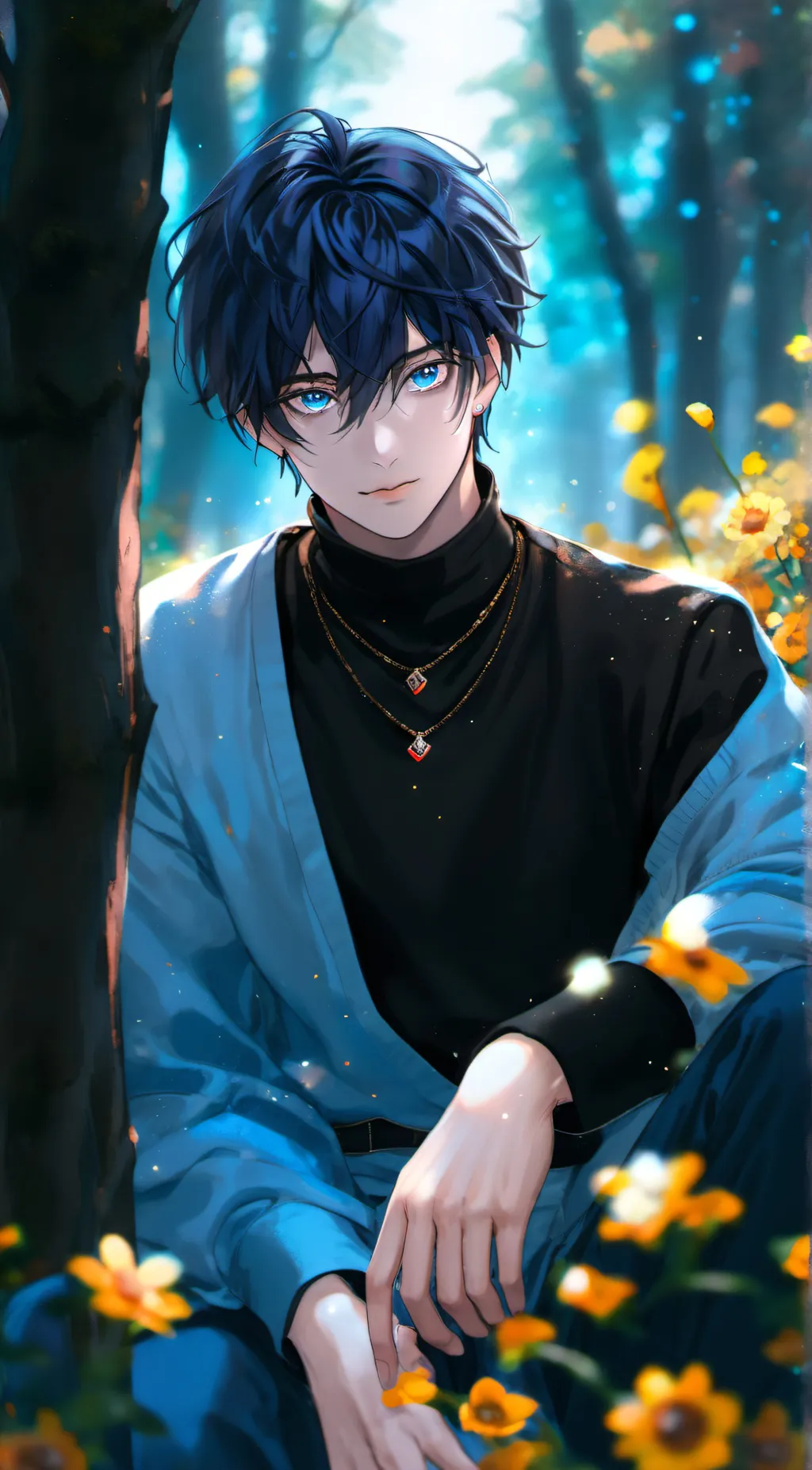 ai character: Mark background