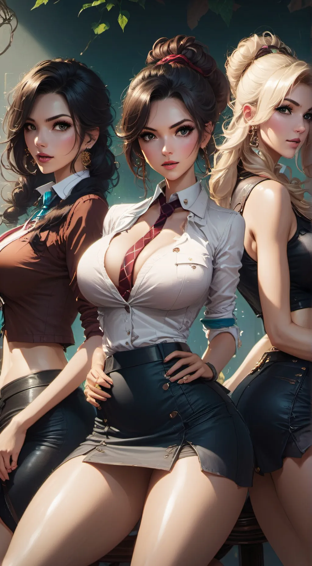 ai character: A and B and C background