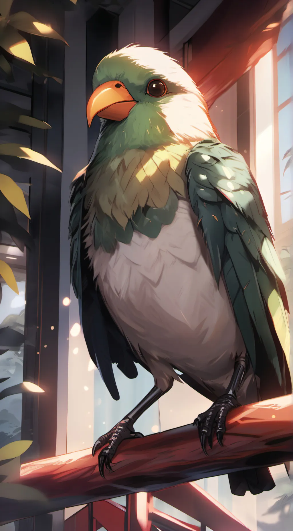 ai character: Happy Bird background