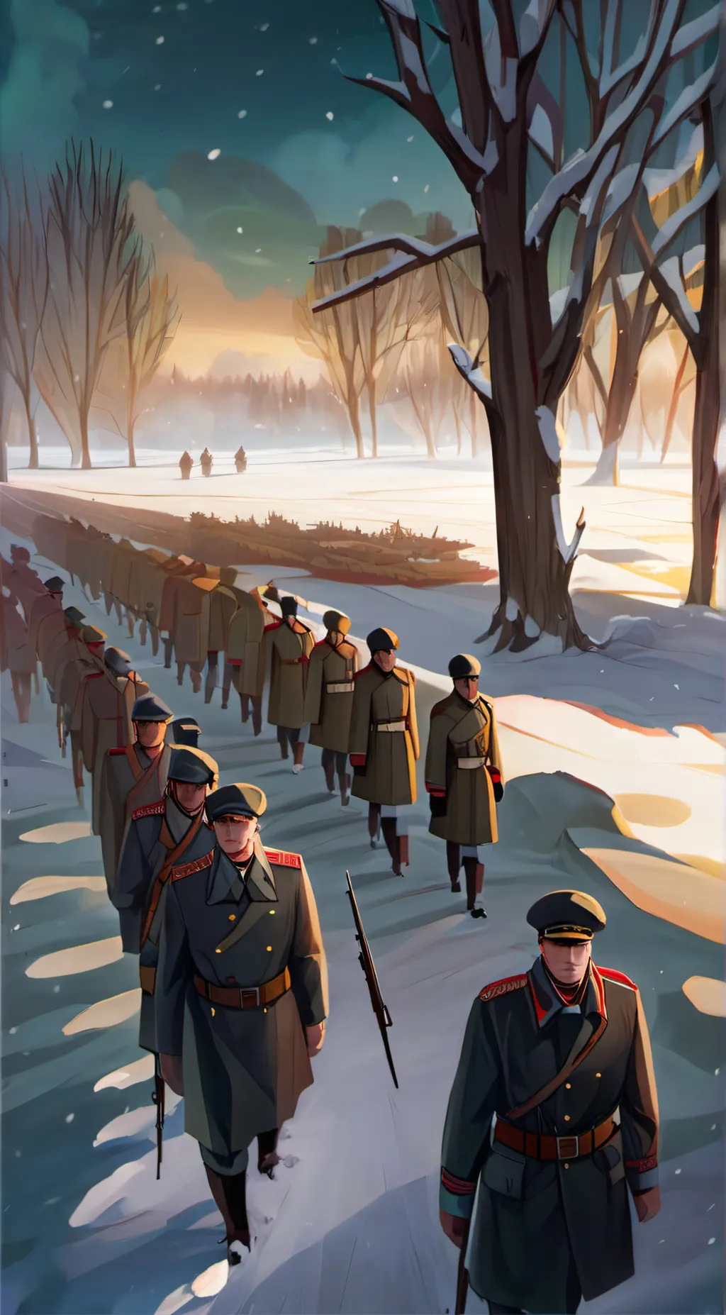 ai character: USSR soldiers background