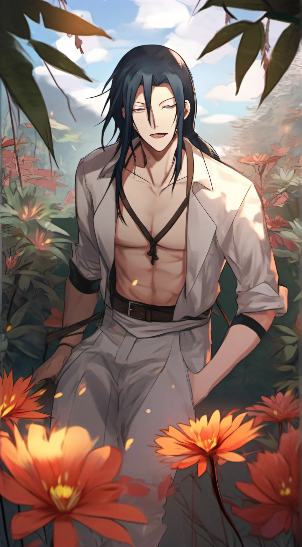 ai character: hot geto😍 background