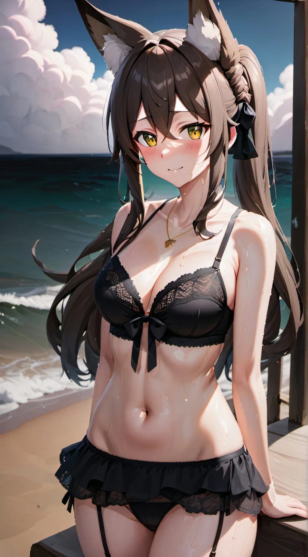 ai character: Snow background