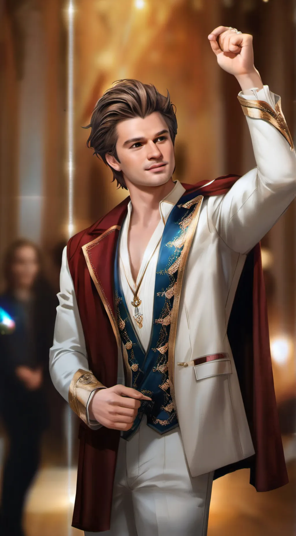 ai character: Joe Keery  background