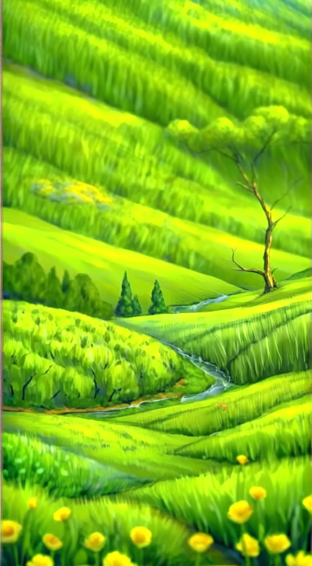 ai character: Grass💅 background