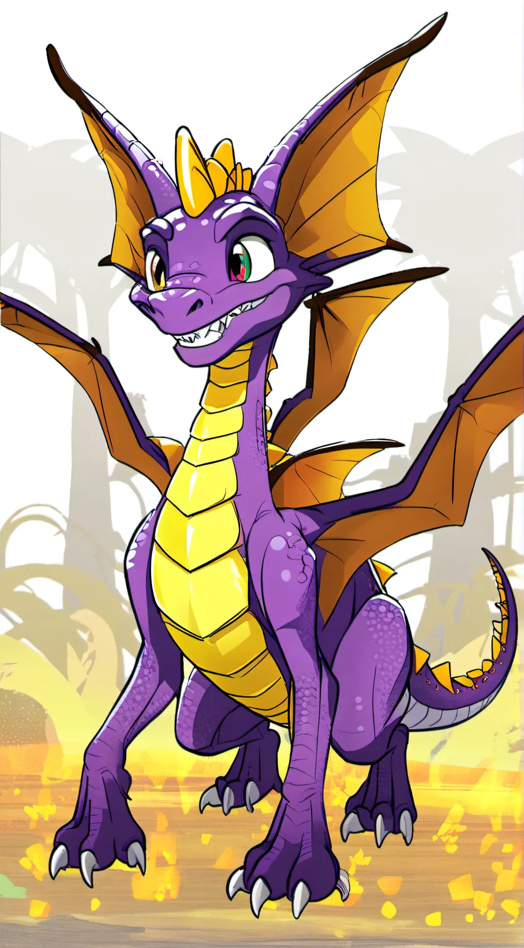 ai character: spyro background