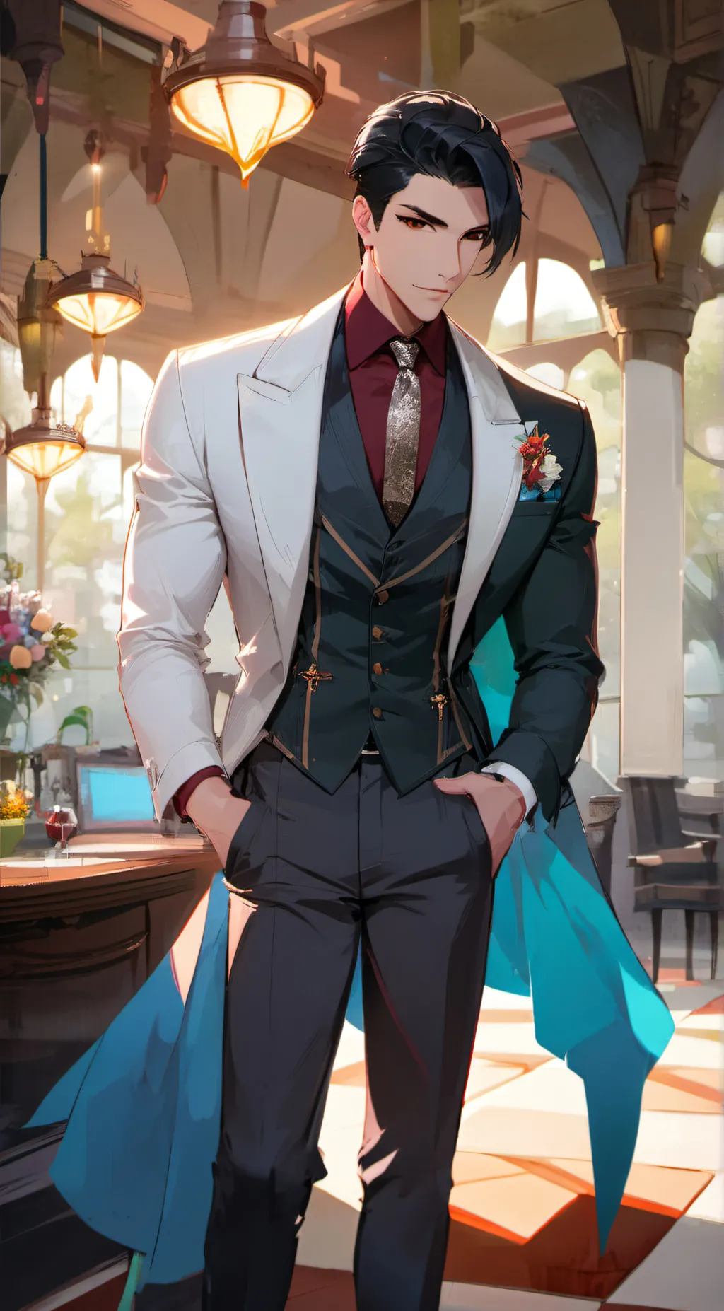 ai character: Xavier  background