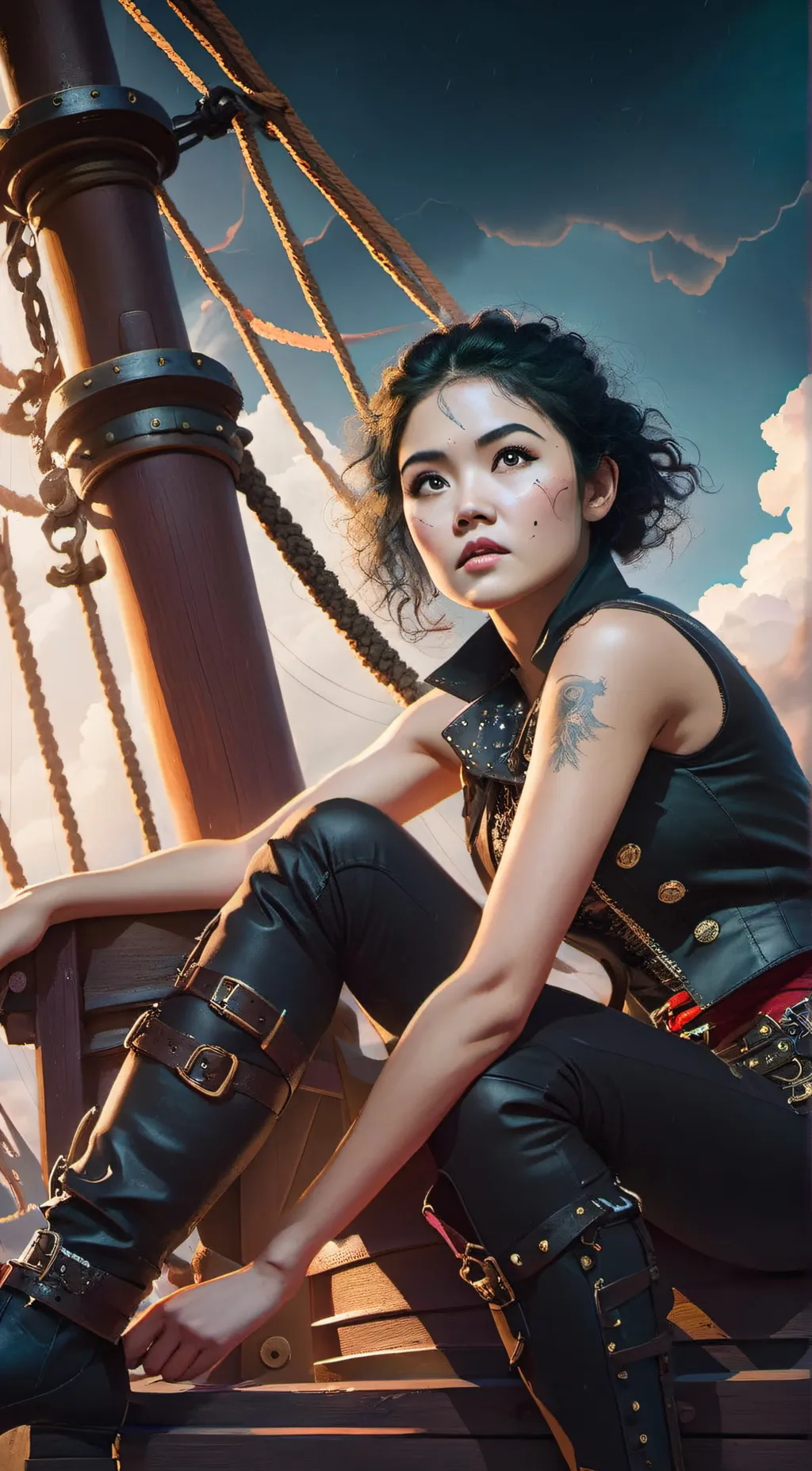 ai character: Eva background