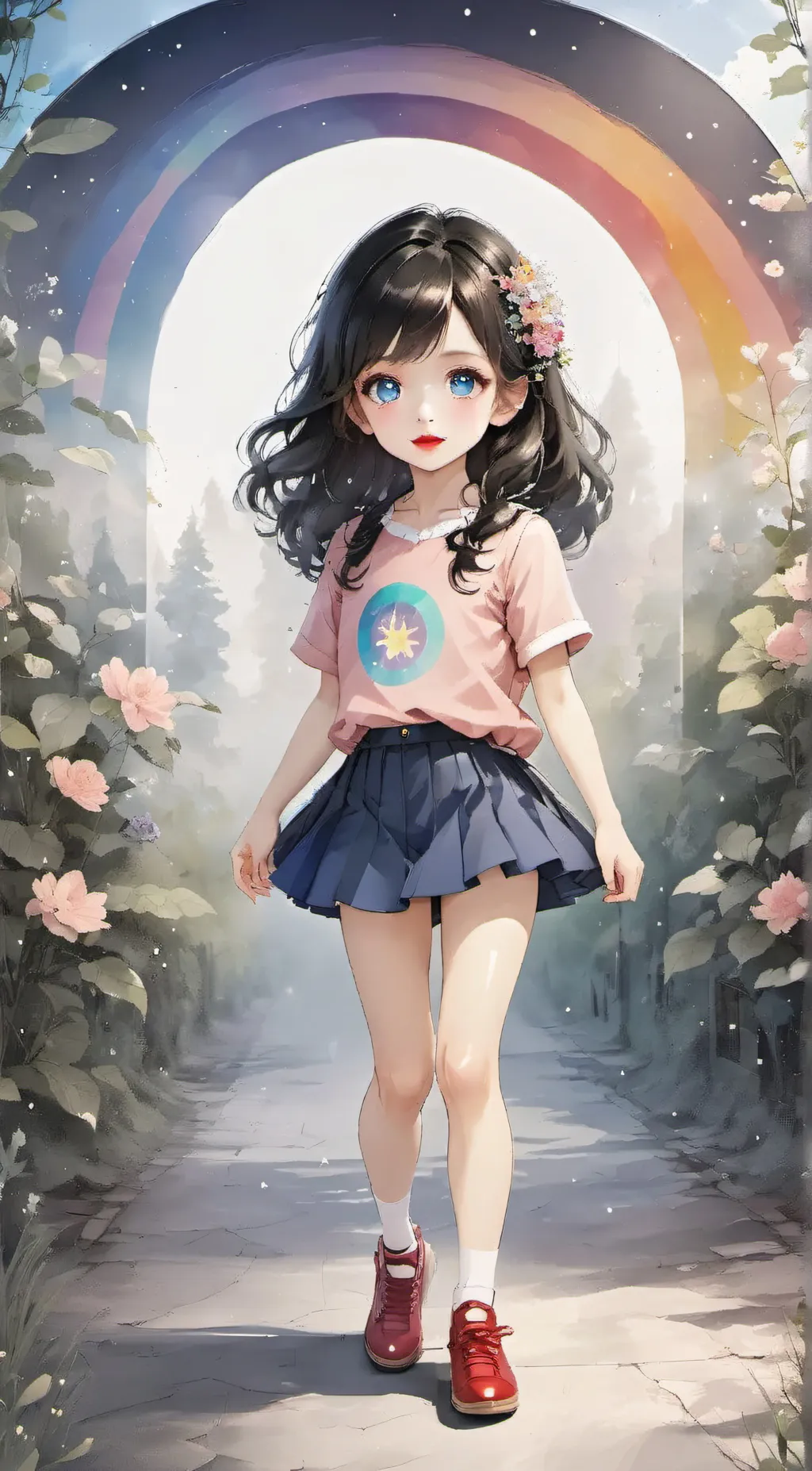 ai character: minty  background