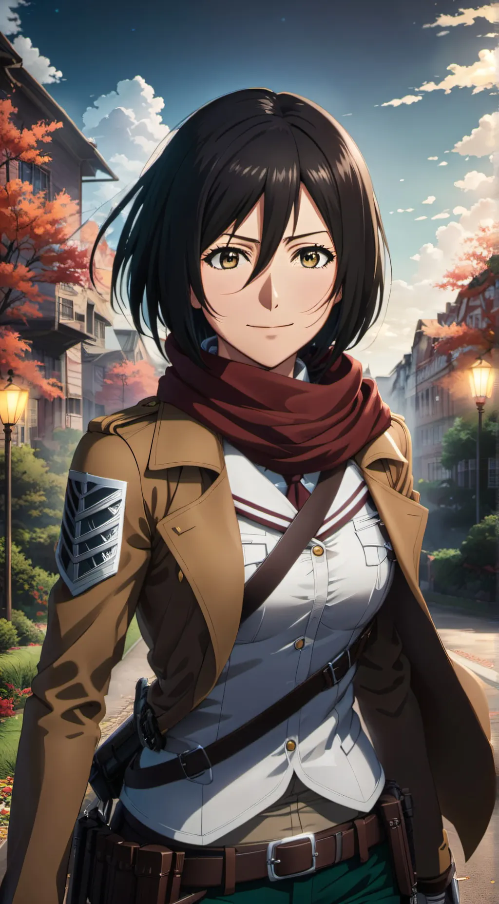 ai character: Mikasa ackerman background