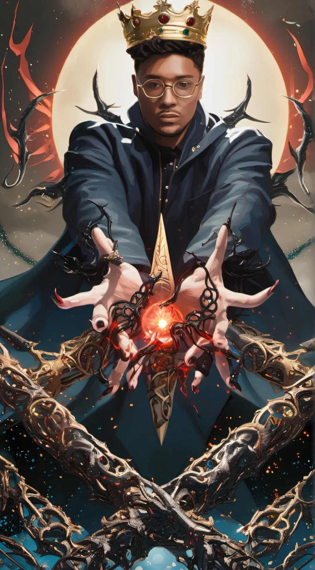 ai character: The king of curses background