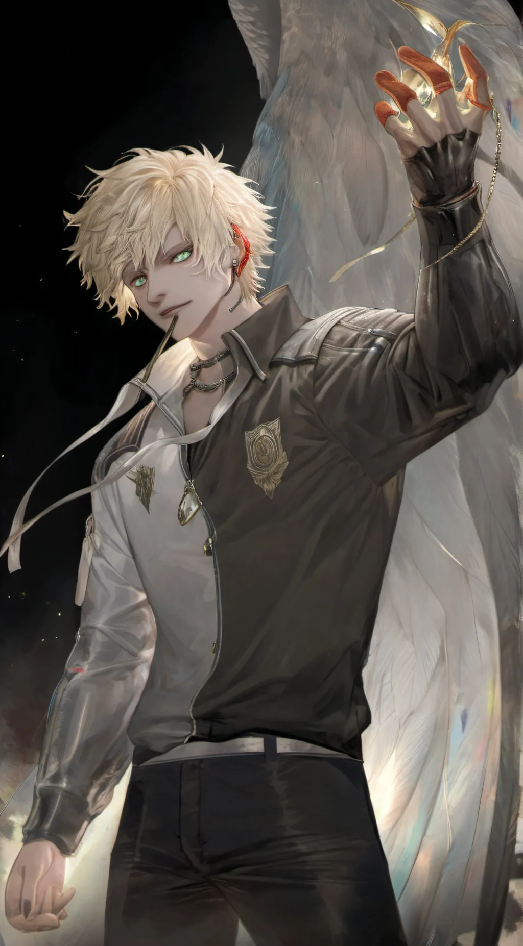 ai character: katsuki bakugo  background